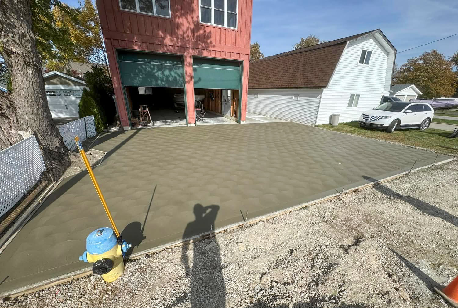 Rosette/Spin concrete finishing on completed project